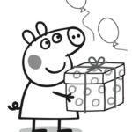 desenho para imprimir peppa pig feliz aniversário